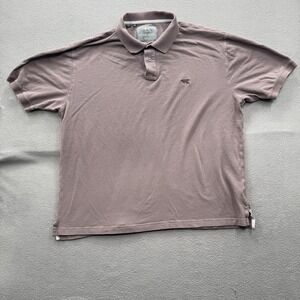 Gunn Polo Polo Shirt Mens 2XL Purple Solid Australian Cotton Knit Casual